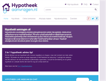 Tablet Screenshot of hypotheek-aanvragen.nl